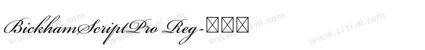 BickhamScriptPro Reg字体转换
